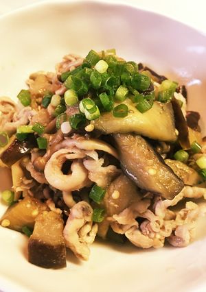 豚肉と茄子のポン酢炒め-レシピのメイン写真