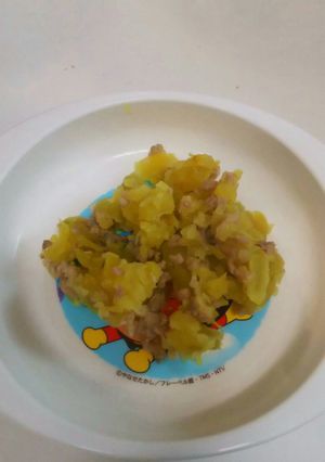離乳食 後期 さつまいもと豚ひき肉-レシピのメイン写真