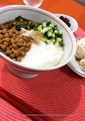 夏にハマる☆簡単ネバネバ冷やし蕎麦-レシピのメイン写真