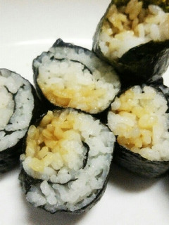 残りご飯で…醤油だけ!?の海苔巻き-レシピのメイン写真
