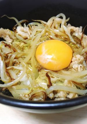 豚肉ともやしの丼-レシピのメイン写真
