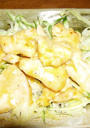 鶏むね肉のピリ辛マヨソース炒め-レシピのメイン写真