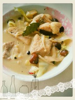 豆乳と鶏肉のクリーム煮、シチューもどき-レシピのメイン写真