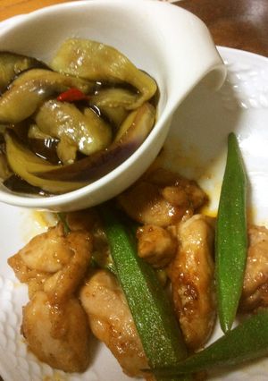鶏肉とオクラの マーラーゴマ味-レシピのメイン写真