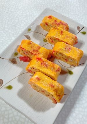 福神漬入り玉子焼き-レシピのメイン写真