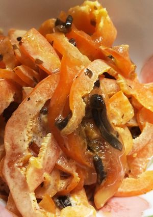 美味しすぎる♡パプリカの塩昆布マヨ和え-レシピのメイン写真