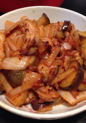 ナスと豚肉のコチュジャン炒め-レシピのメイン写真