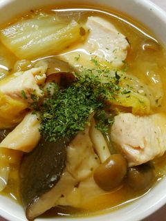 きのこと白菜 鶏むね肉のコンソメ醤油煮♪-レシピのメイン写真