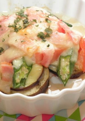 夏野菜のチーズ焼き-レシピのメイン写真