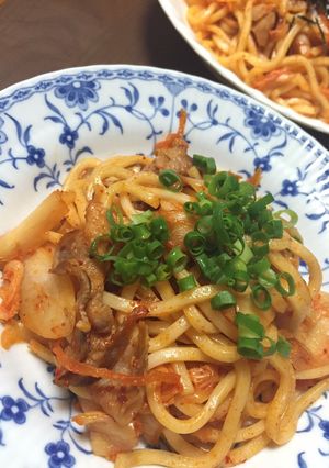 簡単!美味しい!豚キムチ焼きうどん-レシピのメイン写真