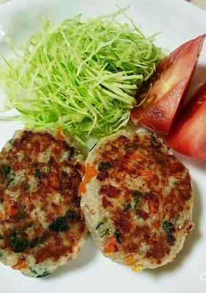 ＊☆梅しそ＊つくねバーグ☆＊-レシピのメイン写真