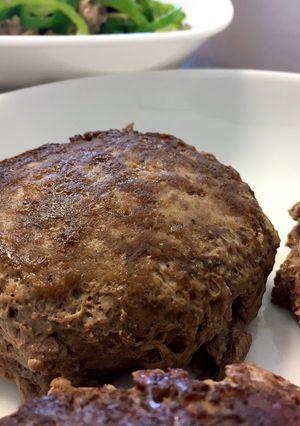 挽肉だけの、ずぼら美味しいハンバーグ-レシピのメイン写真