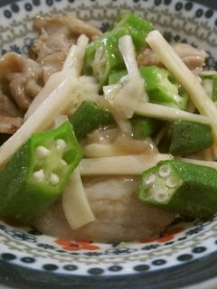 豚肉とオクラの生姜焼き-レシピのメイン写真