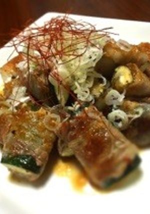 簡単！夏野菜の豚バラ巻き！！-レシピのメイン写真