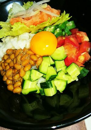 夏バテ予防‼バクダン丼⭐-レシピのメイン写真
