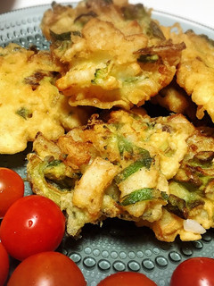 ゴーヤとイカ入り★かき揚げ-レシピのメイン写真