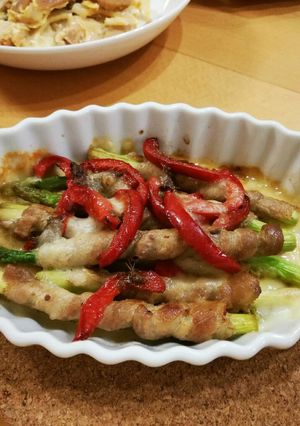 豚アスパラのアンチョビチーズ焼き-レシピのメイン写真