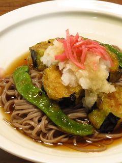 ☆揚げ茄子南蛮漬けおろし冷蕎麦-レシピのメイン写真