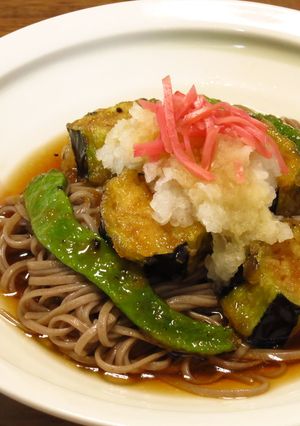 ☆揚げ茄子南蛮漬けおろし冷蕎麦-レシピのメイン写真