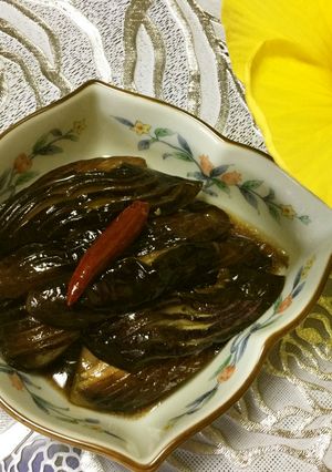 鷹の爪を入れて♡一味違う茄子の甘辛煮-レシピのメイン写真