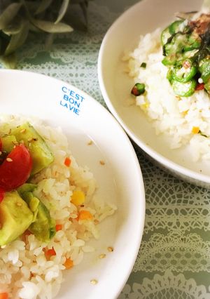 冷凍ピラフ〜野菜のせのせ2種〜-レシピのメイン写真