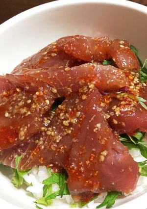 これぞズボラ飯！簡単マグロ漬け丼！-レシピのメイン写真