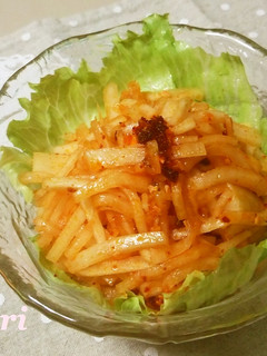 大根の食べるラー油サラダ-レシピのメイン写真
