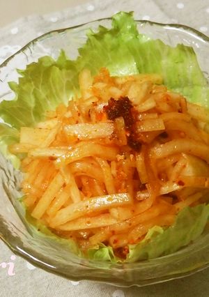 大根の食べるラー油サラダ-レシピのメイン写真