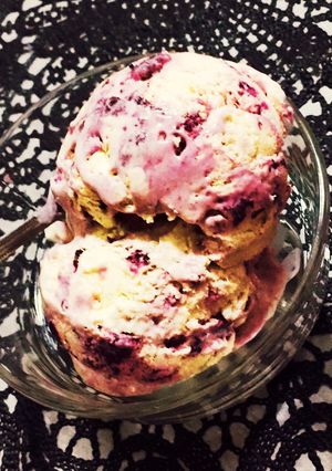 糖質制限◆ブルーベリーのアイスクリーム-レシピのメイン写真