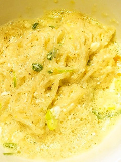 かまたましらたき(釜玉白滝) -レシピのメイン写真