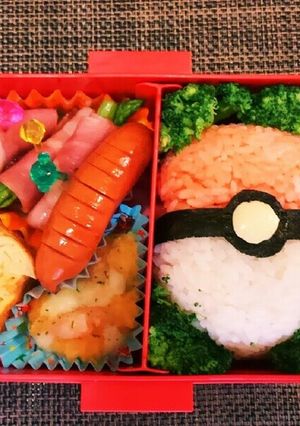 簡単❤ポケモンモンスターボール★キャラ弁-レシピのメイン写真
