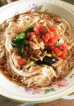 何でものっけてアレンジ素麺-レシピのメイン写真