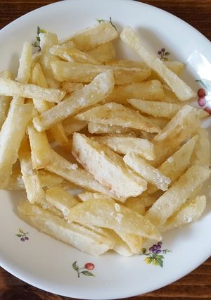 片栗粉をまぶして揚げたポテトフライ-レシピのメイン写真