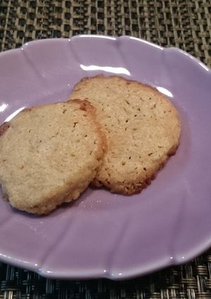ほうじ茶入り　ココナッツオイルのクッキー-レシピのメイン写真