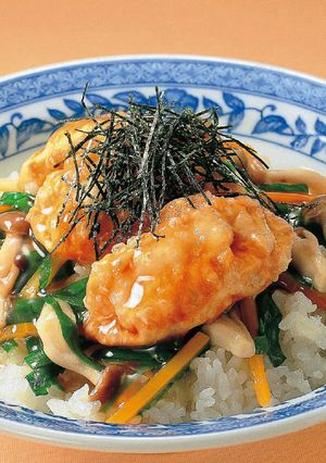 揚げギョーザの彩り丼-レシピのメイン写真