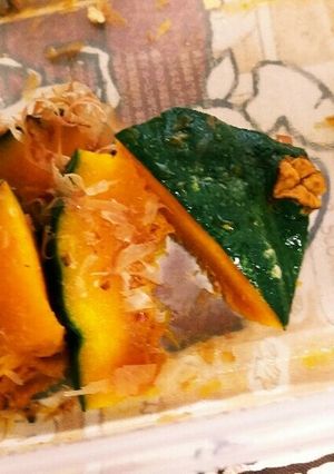 材料3つ★かぼちゃのぽん酢おかかあえ-レシピのメイン写真