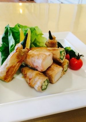 オクラと長芋の肉巻き-レシピのメイン写真