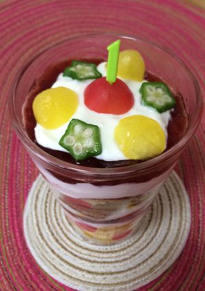 １歳☆誕生日☆ご飯・ケーキ代わりにパフェ-レシピのメイン写真