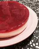 葡萄とヨーグルトのケーキ風二層ゼリー