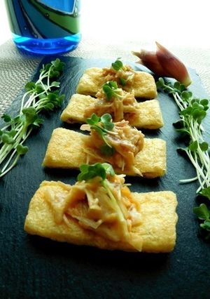 油揚げのみょうが味噌-レシピのメイン写真