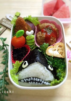 サメ！ジョーズ！のキャラ弁-レシピのメイン写真