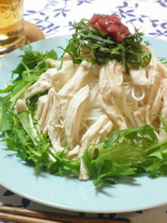 さっぱりバンバンジー素麺-レシピのメイン写真