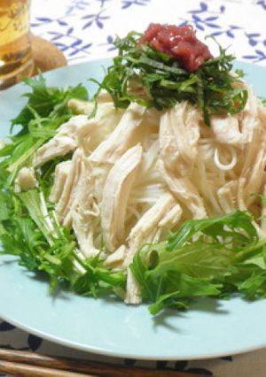 さっぱりバンバンジー素麺-レシピのメイン写真