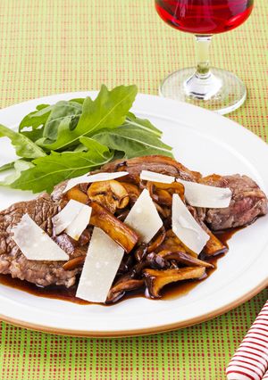 ビーフステーキイタリアンきのこソース-レシピのメイン写真