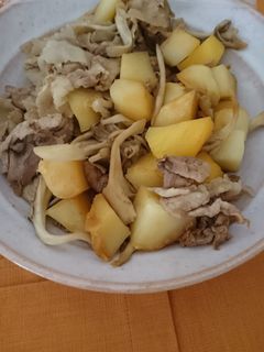 舞茸とじゃがいもの甘辛炒め♪-レシピのメイン写真