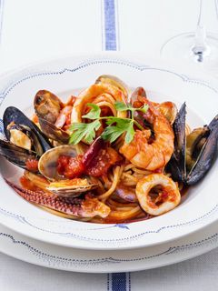 たっぷりシーフードのトマトパスタ-レシピのメイン写真