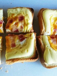 マヨ タマ ベーコンパン 簡単-レシピのメイン写真