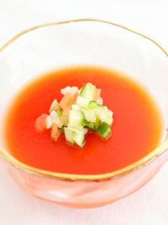 ノンカロリ−寒天で食べる野菜ガスパチョ-レシピのメイン写真