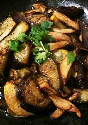 ナスなど夏野菜のバルサミコ酢炒め-レシピのメイン写真