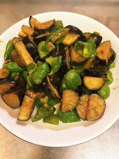 八石茄子と神楽南蛮の味噌炒め-レシピのメイン写真